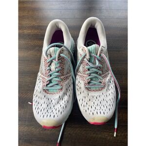 Brooks Glycerin 18 Womens Running Shoes White Blue Pink 1202781B115 Size 10 B